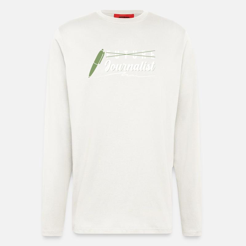 Journalismus Abschluss - Langarmshirt - made by SPREAD  - OFF WHITE