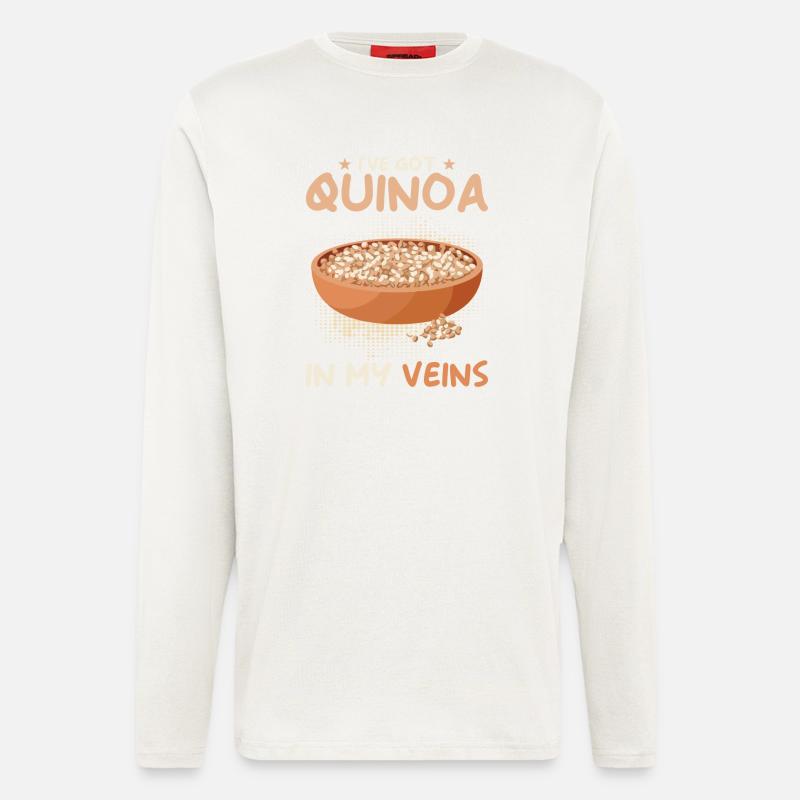 Quinoa Saying - Longsleeve - made by SPREAD  - OFF WHITE