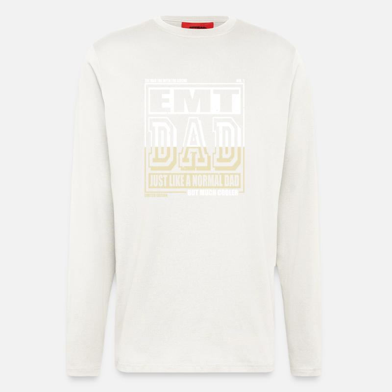 Emt Papa Gift - Longsleeve - made by SPREAD  - OFF WHITE