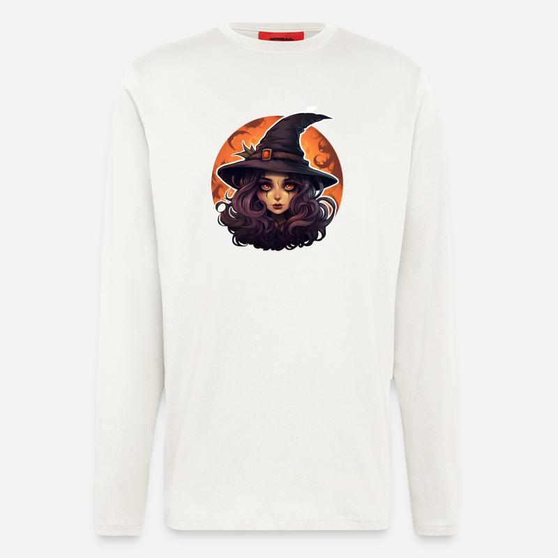 Witch Halloween Cute - Longsleeve - made by SPREAD - OFF WHITE