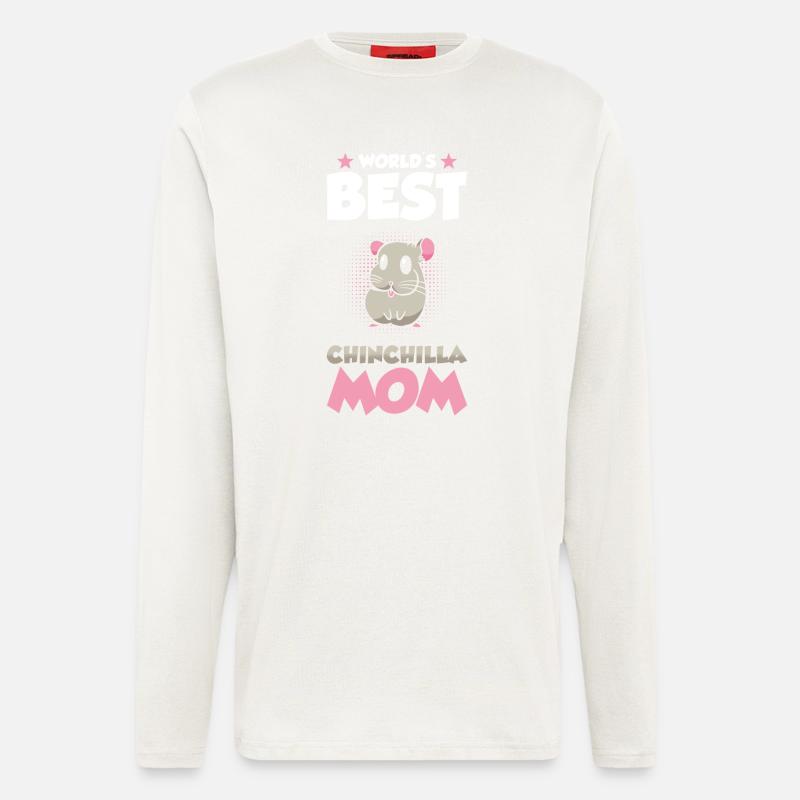 Chinchilla Mama Geschenk - Langarmshirt - made by SPREAD  - OFF WHITE