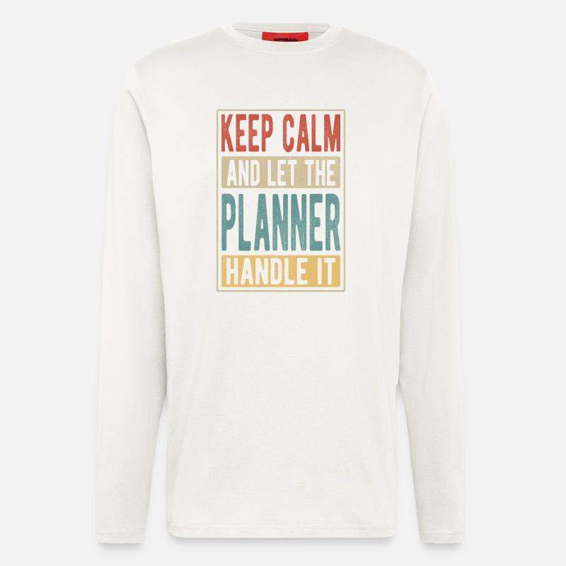 Planer Retro Geschenk - Langarmshirt - made by SPREAD  - OFF WHITE