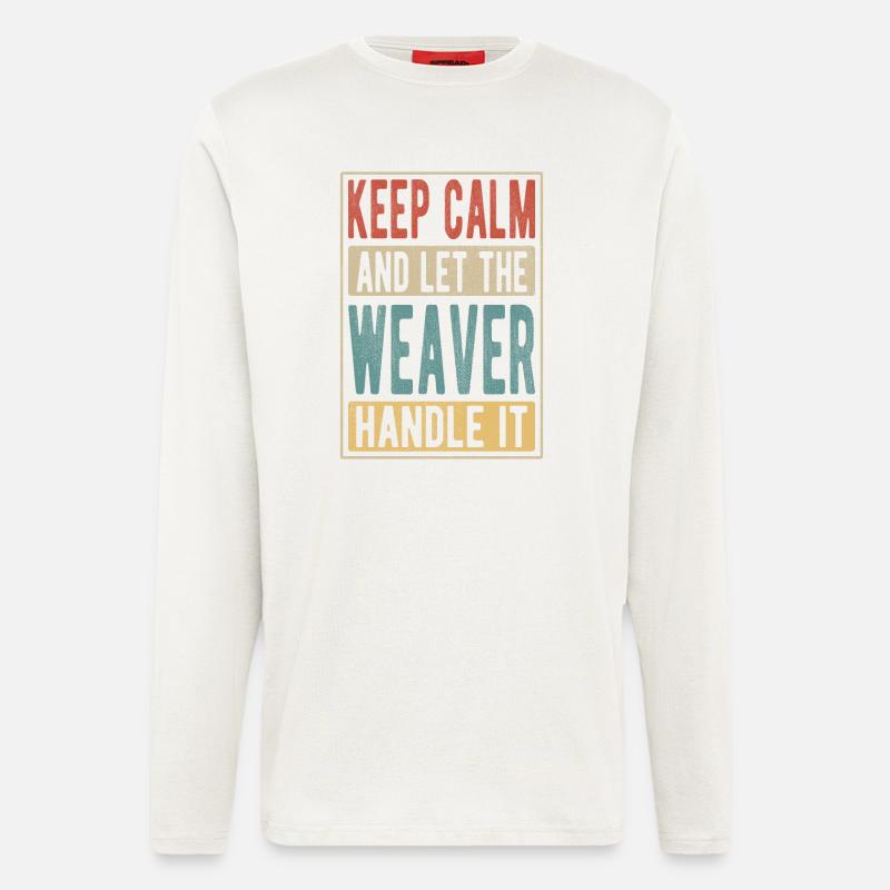 Weber Retro Geschenk - Langarmshirt - made by SPREAD  - OFF WHITE