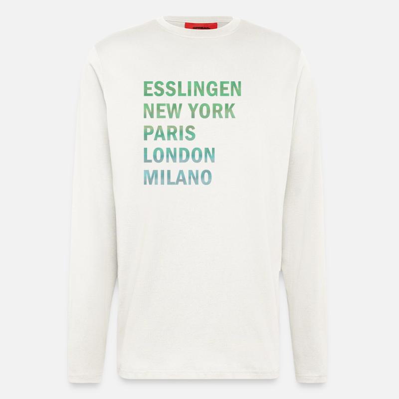 Metropole Esslingen - Langarmshirt - made by SPREAD  - OFF WHITE