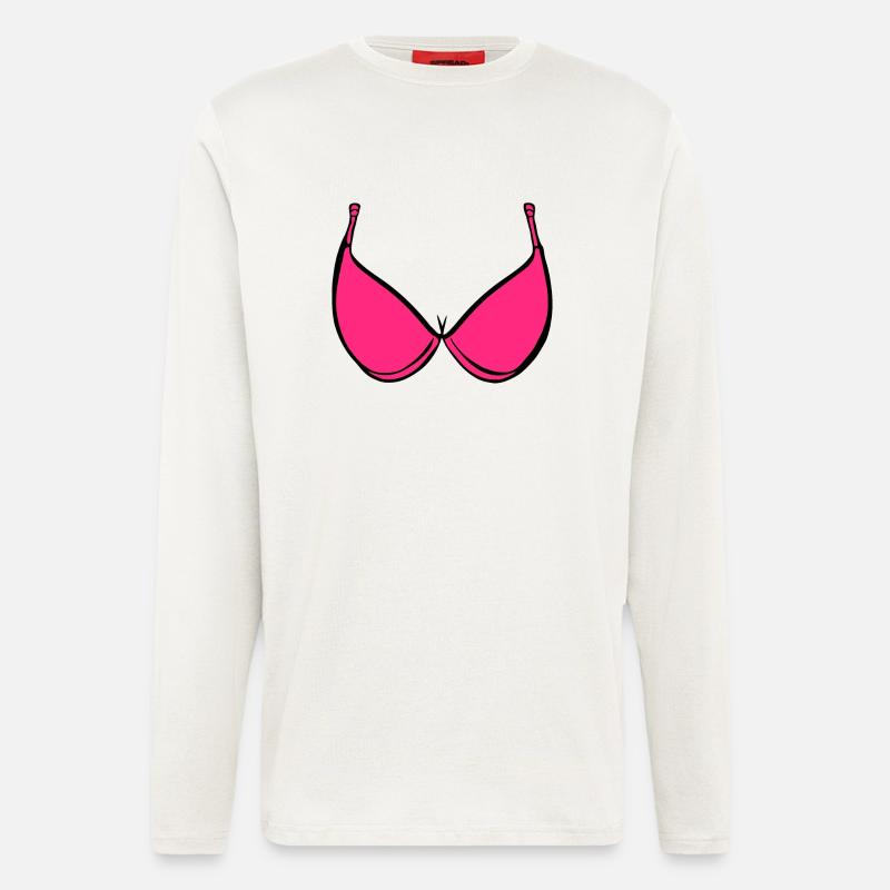 Brüste BH Rosa - Langarmshirt - made by SPREAD  - OFF WHITE