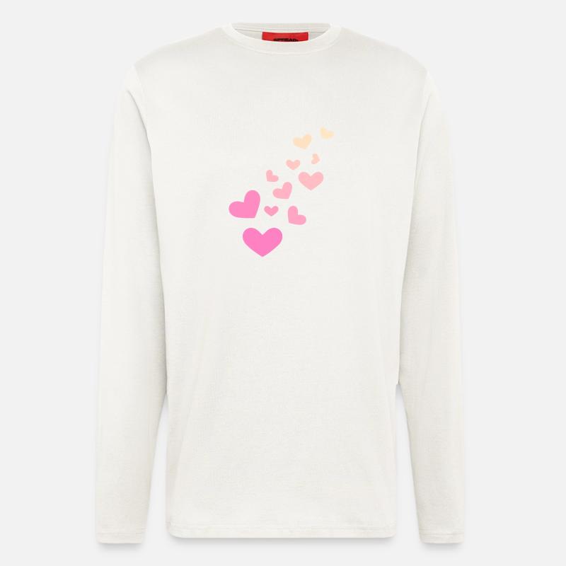 Herzchen Herz - Langarmshirt - made by SPREAD  - OFF WHITE