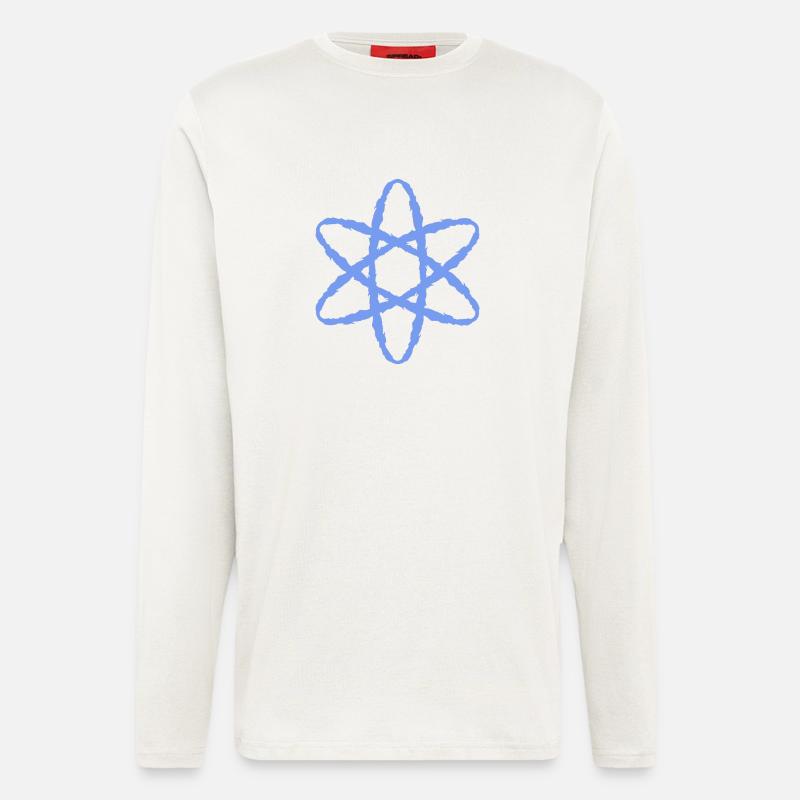 Atom symbol nuclear power - Longsleeve - made by SPREAD  - OFF WHITE