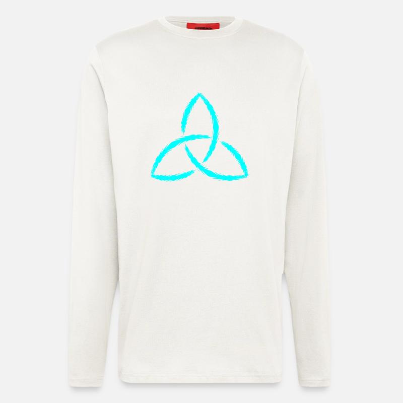 Celtic Symbol Triquetra Endless Gift - Longsleeve - made by SPREAD  - OFF WHITE