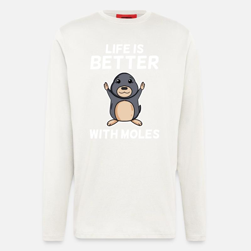 Maulwurf - Langarmshirt - made by SPREAD  - OFF WHITE