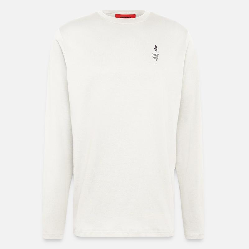 Blume Waldvögelein - Langarmshirt - made by SPREAD  - OFF WHITE