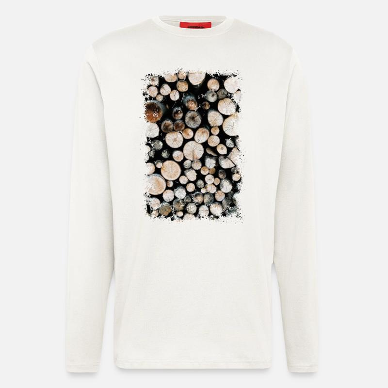 HOLZ - Langarmshirt - made by SPREAD  - OFF WHITE