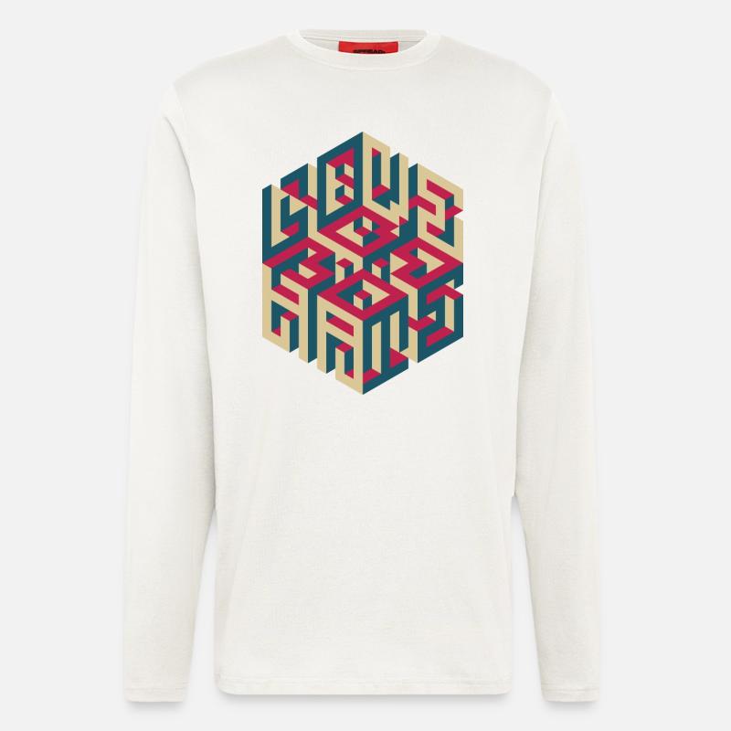 LOVE/HATE - Langarmshirt - made by SPREAD  - OFF WHITE