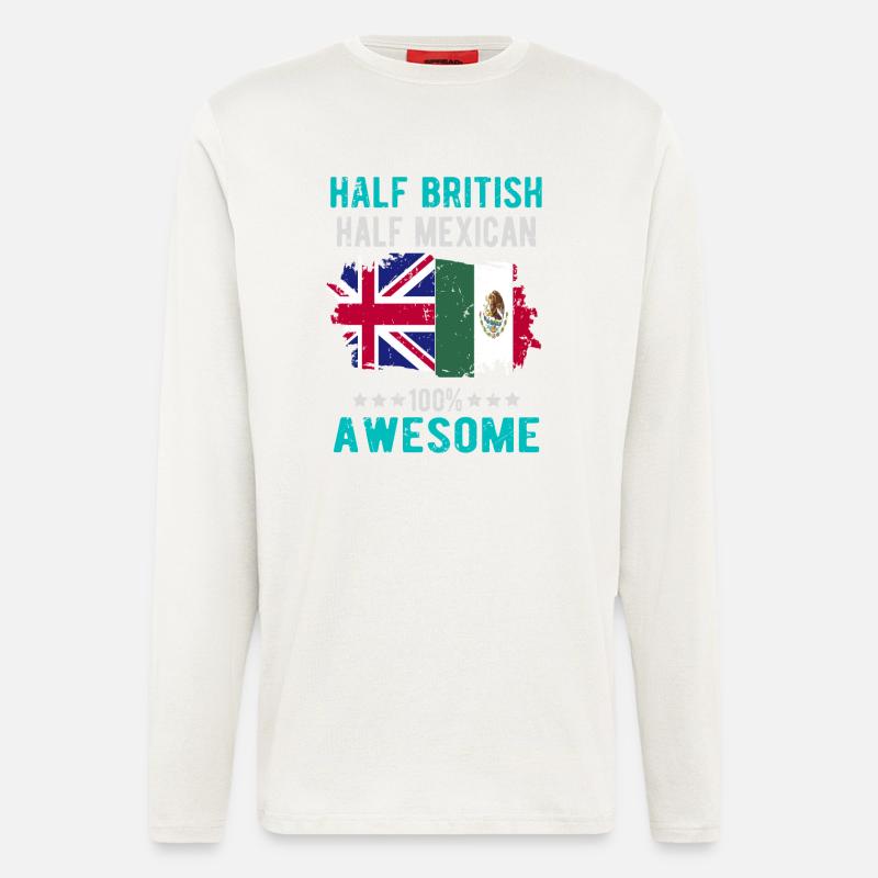 Half British Half Mexican - Longsleeve - made by SPREAD - OFF WHITE