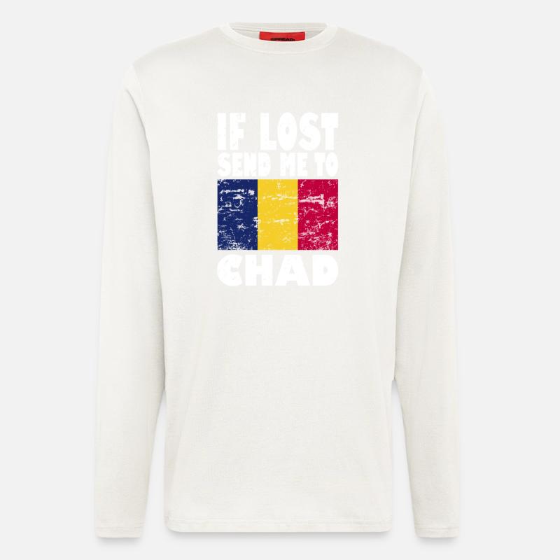 Chad Flag Saying - Longsleeve - made by SPREAD  - OFF WHITE