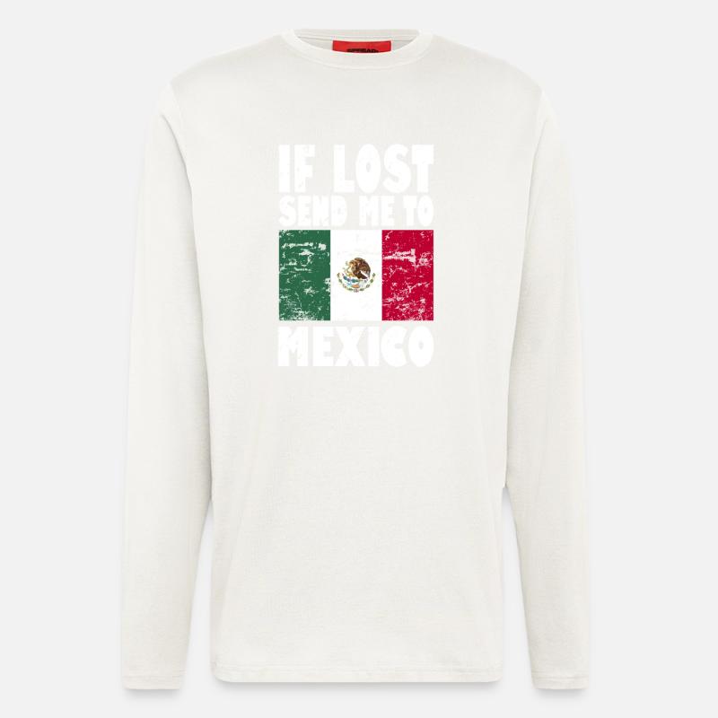 Mexico Flag Saying - Longsleeve - made by SPREAD  - OFF WHITE