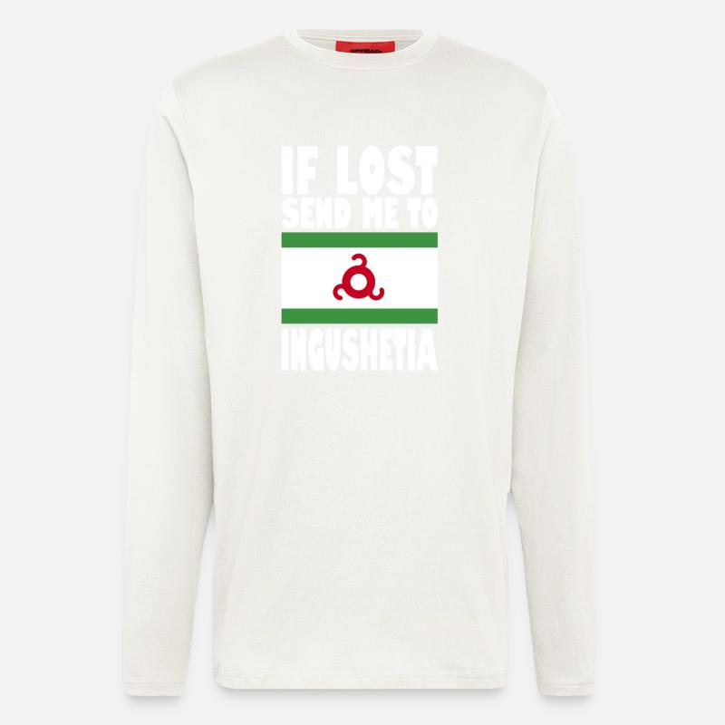 Ingushetia Flag Saying - Longsleeve - made by SPREAD - OFF WHITE