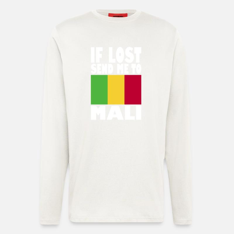 Mali Flag Slogan - Longsleeve - made by SPREAD  - OFF WHITE