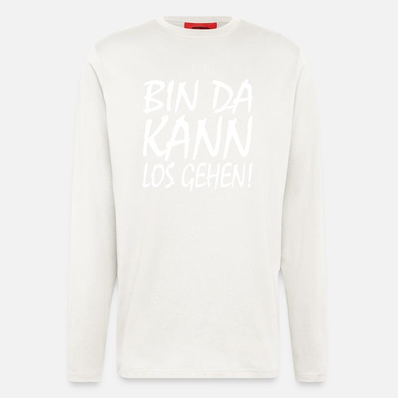 BIN DA KANN LOSGEHEN - Langarmshirt - made by SPREAD  - OFF WHITE