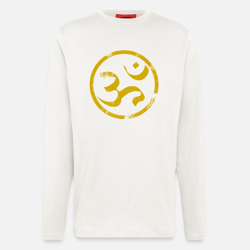 Om Sanskrit - Langarmshirt - made by SPREAD  - OFF WHITE