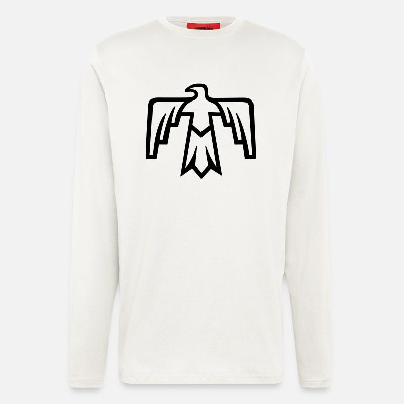 Native American Thunderbird - Longsleeve - made by SPREAD  - OFF WHITE