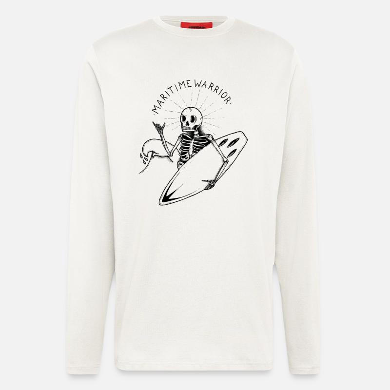 Keep on Surfing - Langarmshirt - made by SPREAD  - OFF WHITE