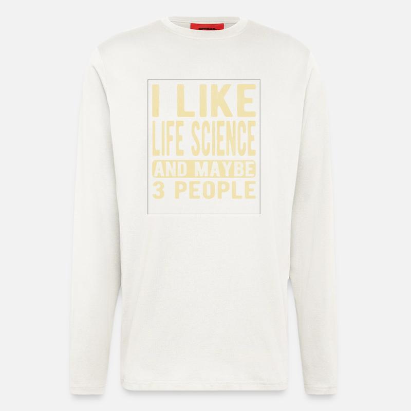 Life science Saying - Longsleeve - made by SPREAD  - OFF WHITE