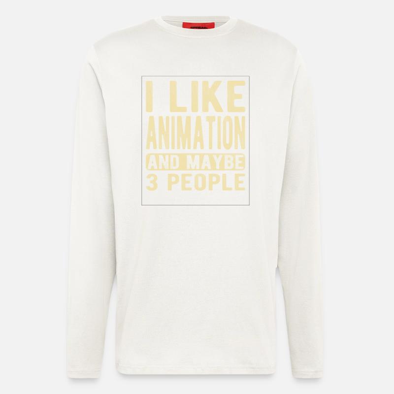 Animation Spruch - Langarmshirt - made by SPREAD  - OFF WHITE
