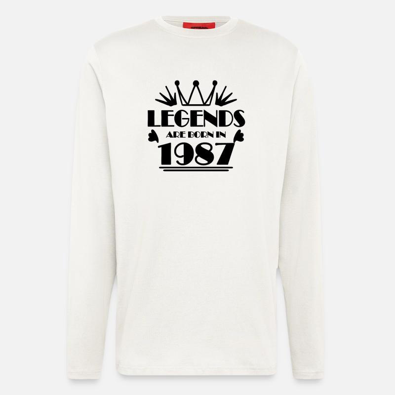 1987 - Born 1987 - Longsleeve - made by SPREAD  - OFF WHITE