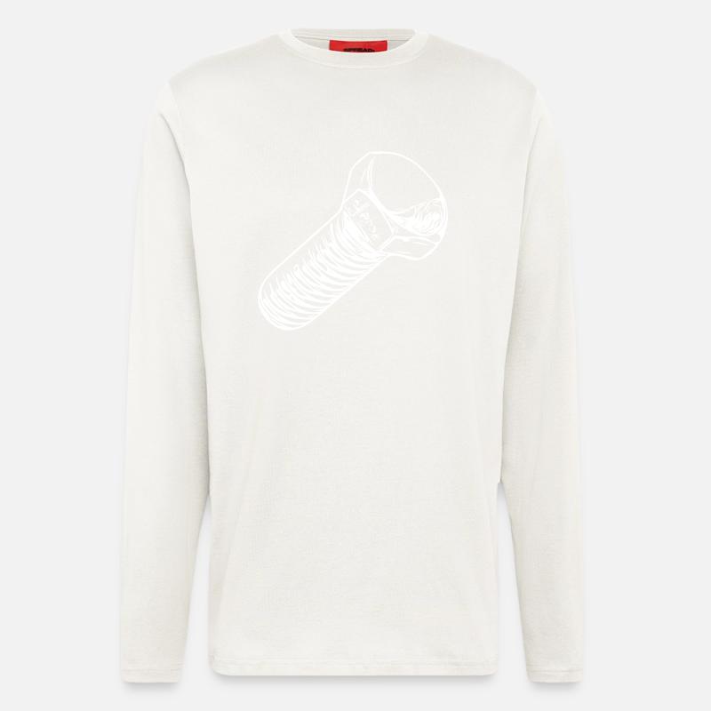 Werkstattschrauber Papa Schraube - Langarmshirt - made by SPREAD  - OFF WHITE