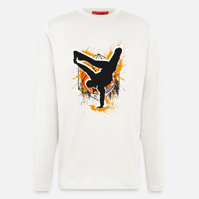 Breakdance - Breakdancer - Breakdancing - Bboy - Langarmshirt - made by SPREAD  - OFF WHITE