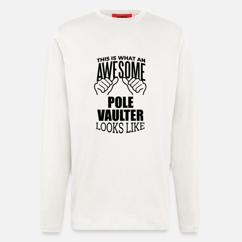 Stabhochsprung - Langarmshirt - made by SPREAD  - OFF WHITE