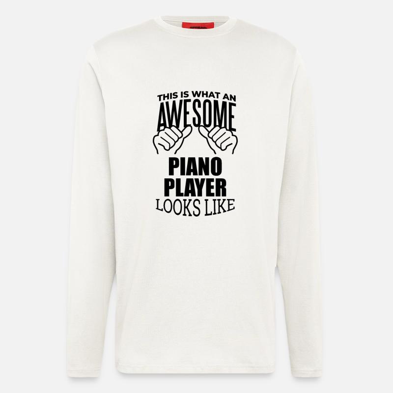 Klavier - Langarmshirt - made by SPREAD  - OFF WHITE