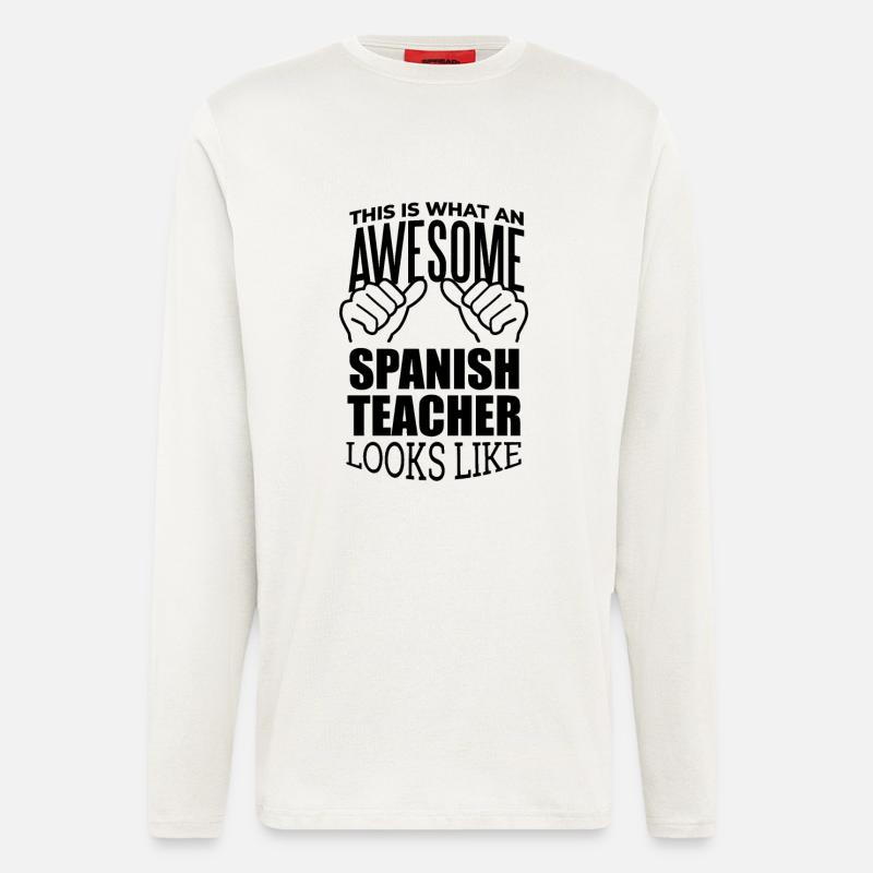 Spanisch - Langarmshirt - made by SPREAD  - OFF WHITE