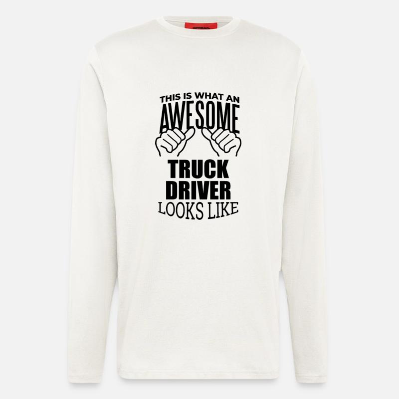 Lastwagenfahrer - Langarmshirt - made by SPREAD  - OFF WHITE