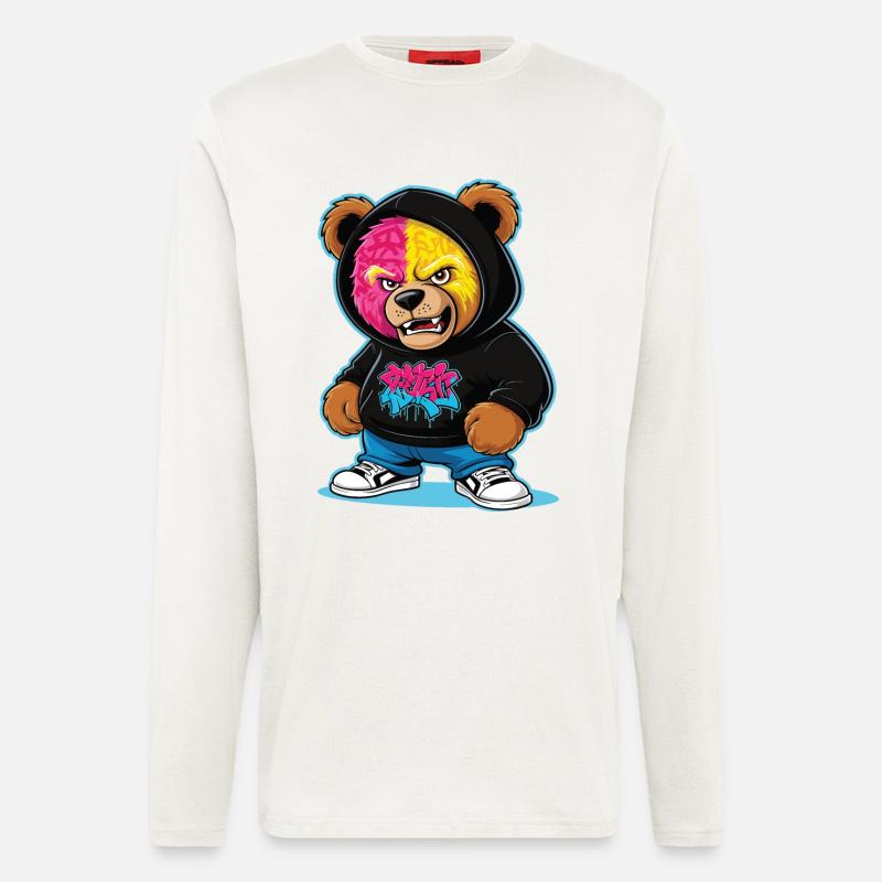 Grummelige Bär - Langarmshirt - made by SPREAD  - OFF WHITE