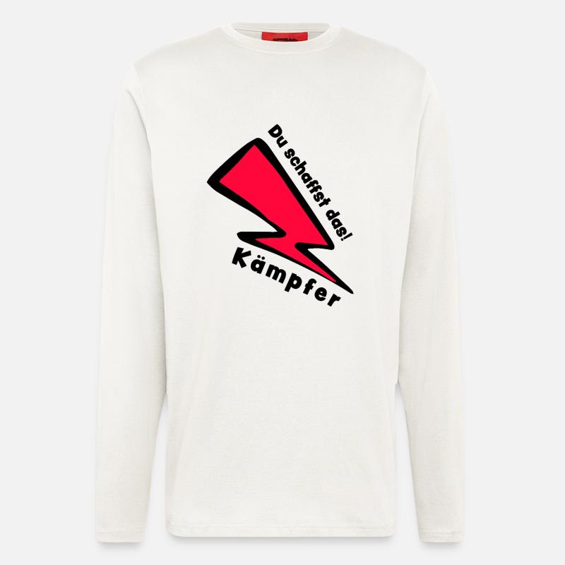 Kämpfer - Du schaffst das - Glücksbringer - Langarmshirt - made by SPREAD  - OFF WHITE