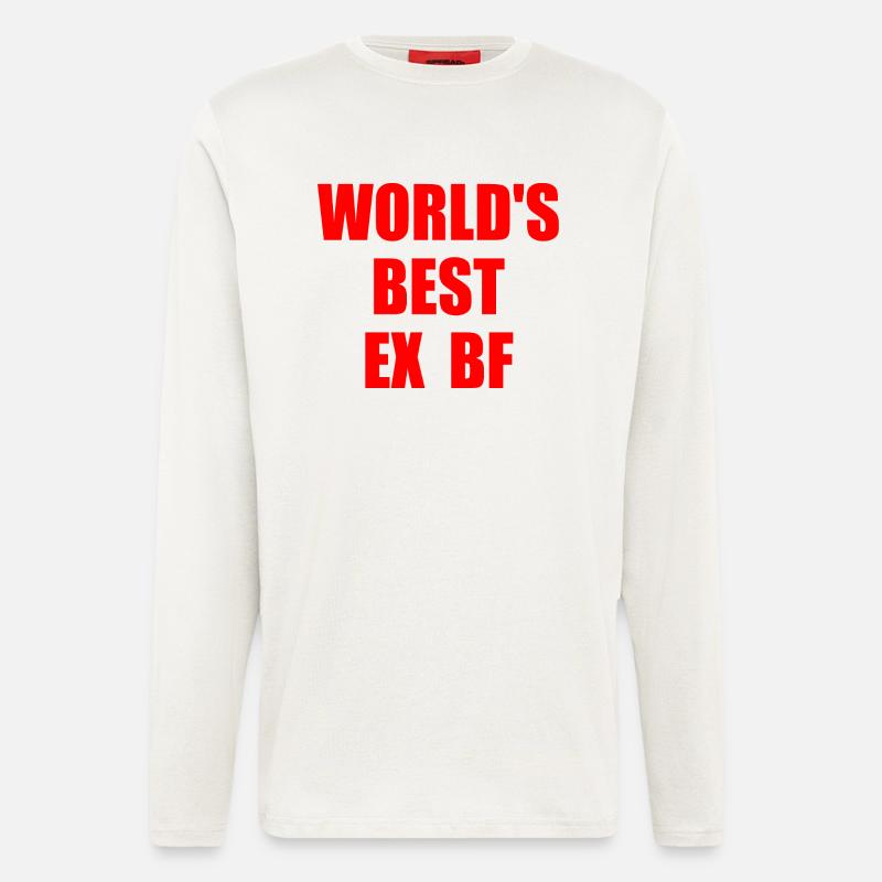 worlds best ex bf - Langarmshirt - made by SPREAD  - OFF WHITE