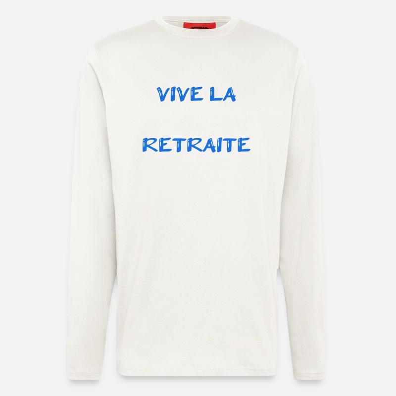 RETIREMENT. RETIREMENT. RETIRED. RETIREMENT - Longsleeve - made by SPREAD  - OFF WHITE