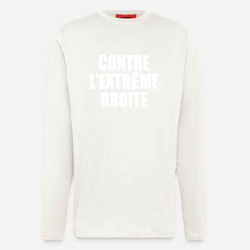 Against the far right - Longsleeve - made by SPREAD  - OFF WHITE