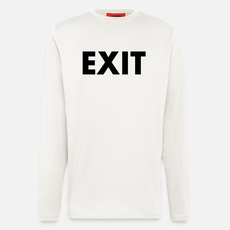 Exit - Langarmshirt - made by SPREAD  - OFF WHITE