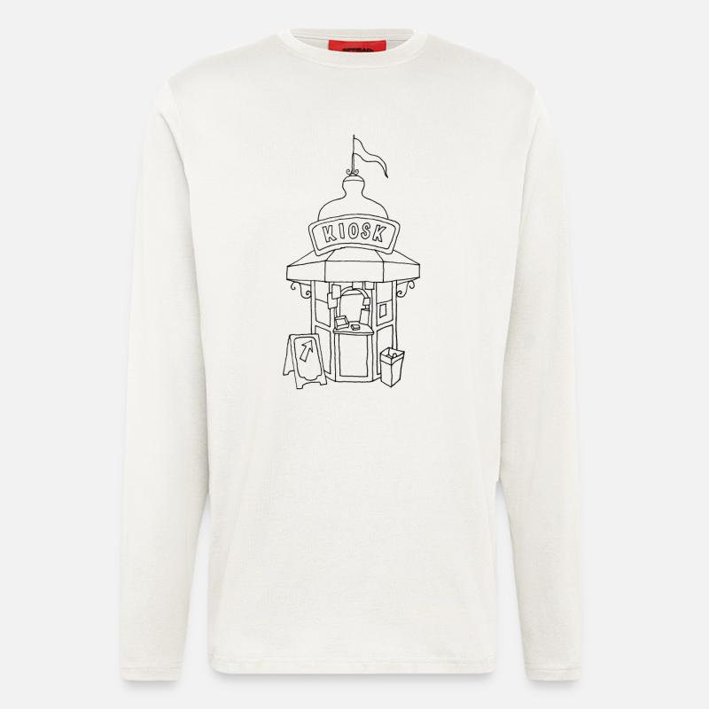 Kiosk in Lissabon - Longsleeve - made by SPREAD - OFF WHITE