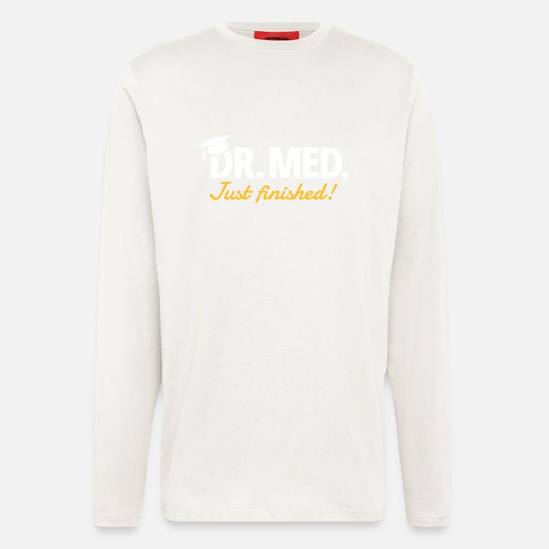 Doktor Medizin - Langarmshirt - made by SPREAD  - OFF WHITE