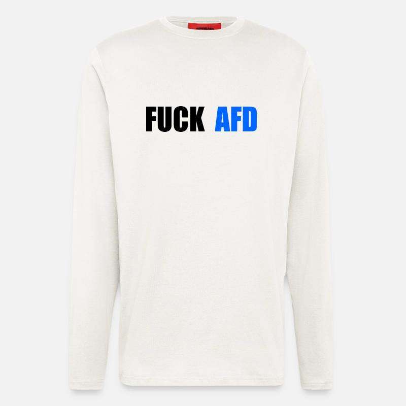 Fuck afd - Langarmshirt - made by SPREAD  - OFF WHITE