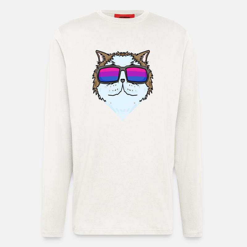Bisexual Persian Cat Cat Gift - Longsleeve - made by SPREAD  - OFF WHITE