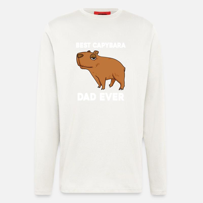 Capybara Father Capybara - Longsleeve - made by SPREAD  - OFF WHITE