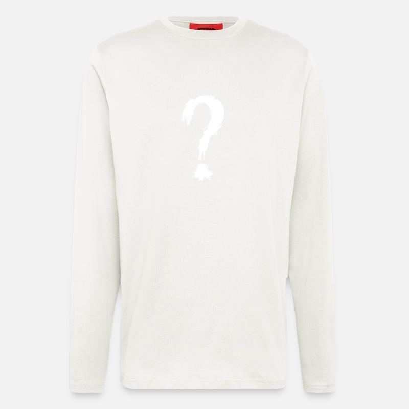 Question mark white - Longsleeve - made by SPREAD  - OFF WHITE