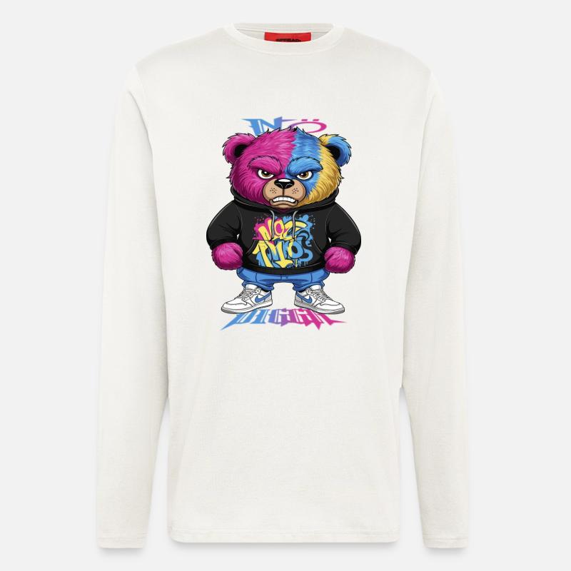 Grumpy Bear - Longsleeve - made by SPREAD  - OFF WHITE