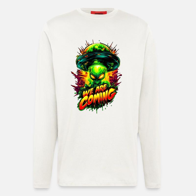 We are comming - Langarmshirt - made by SPREAD  - OFF WHITE