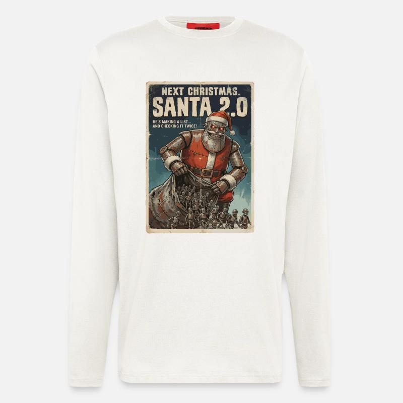 Santa 2.0 Cyborg - Langarmshirt - made by SPREAD  - OFF WHITE