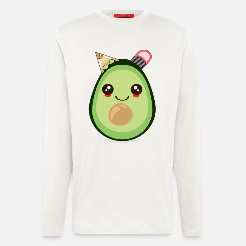 SCHULANFANG SCHULKIND AVOCADO - Langarmshirt - made by SPREAD - OFF WHITE